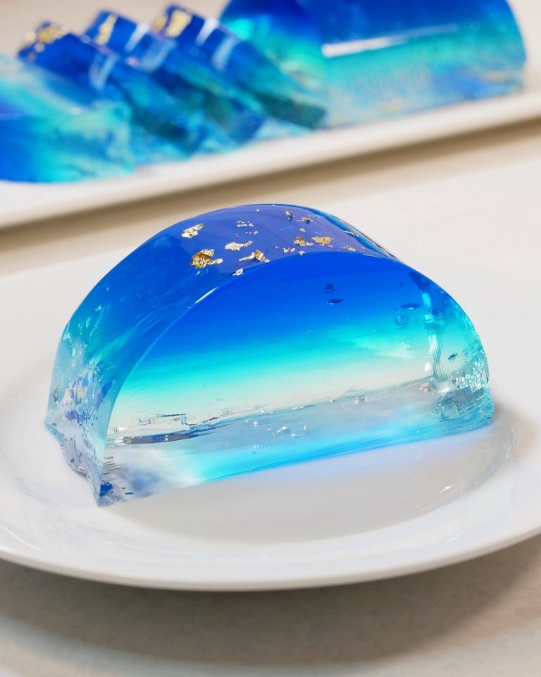 青いキャラクター