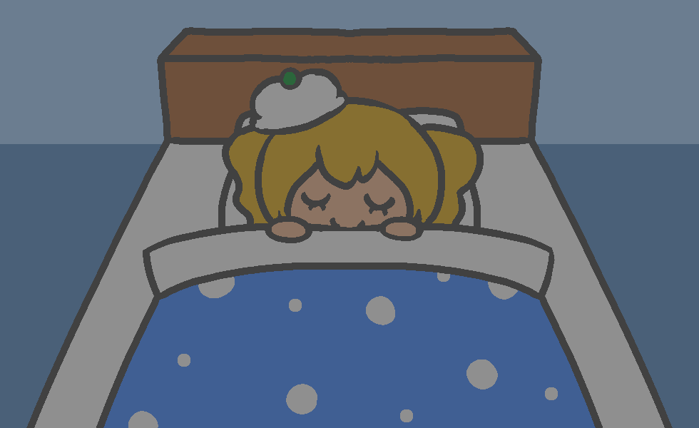 ⑥夜は早く寝よう!!