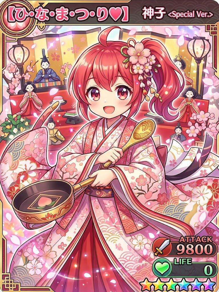 ひな祭りは、3月4日である!!