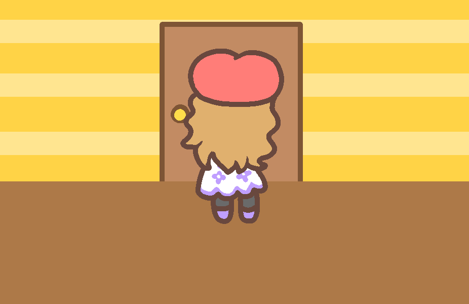 ②トイレのドアをあける瀬谷みつき