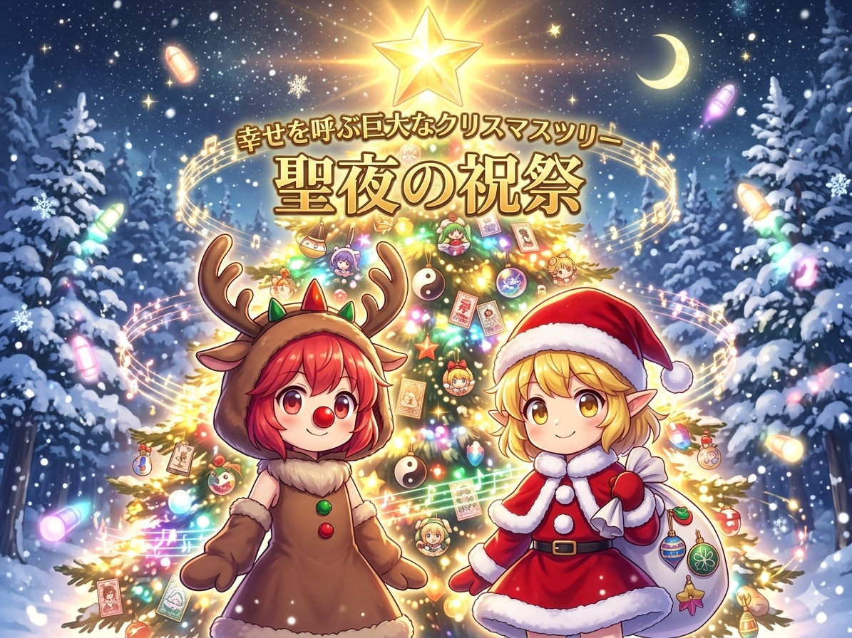 幸せを呼ぶ巨大なクリスマスツリー